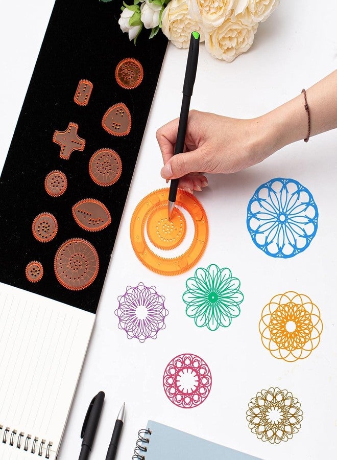 squishy 27Pcs Spirograph Set for Kids, Magic Kit, Creative Drawing Toy for Kids, Ideal Birthday Return Gift for Boys and Girls - Image 5